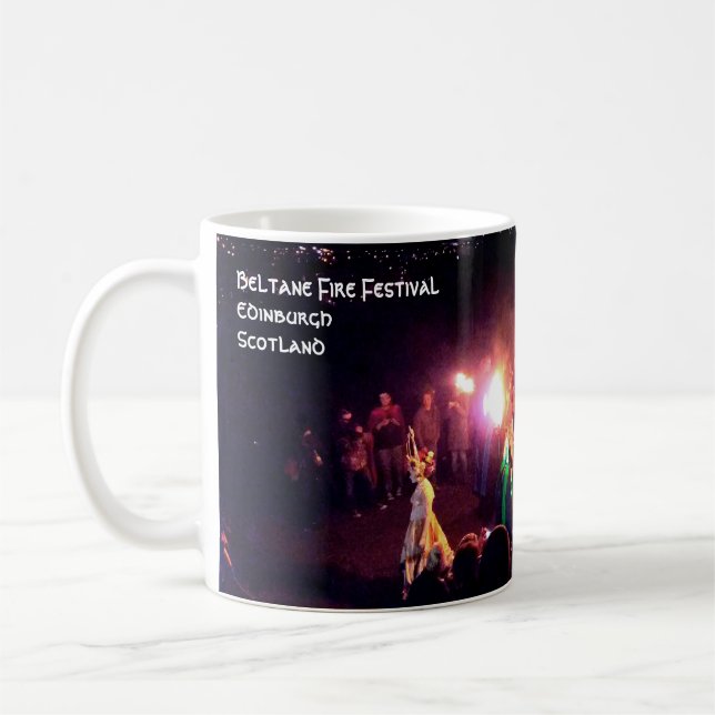 Beltane Fire Festival Procession of the May Queen Coffee Mug (Left)