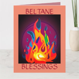 Beltane Fire in Multicolour Card