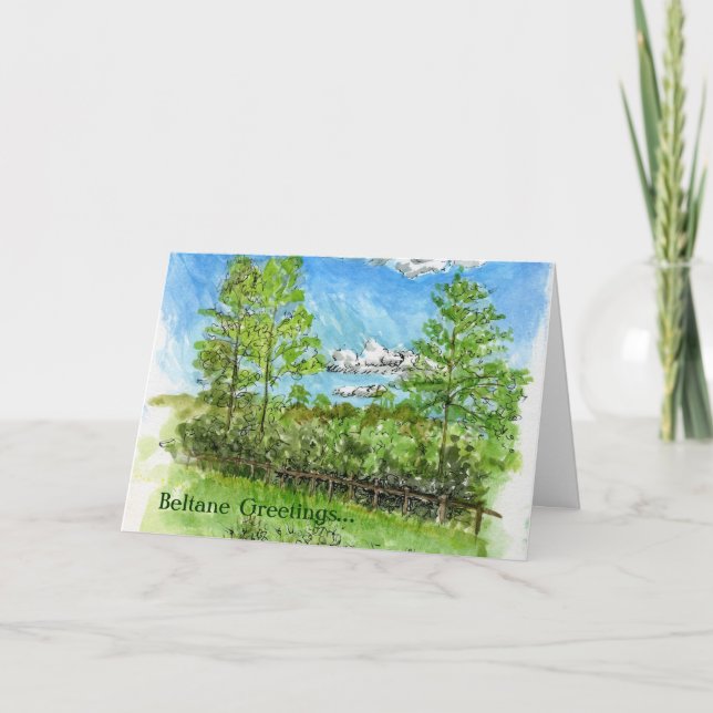 "Beltane Greetings" Card (Front)