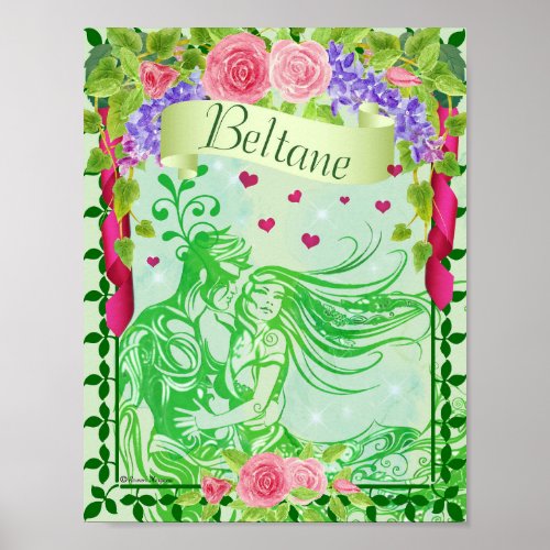 BELTANE MAY DAY WICCAN SABBAT POSTER