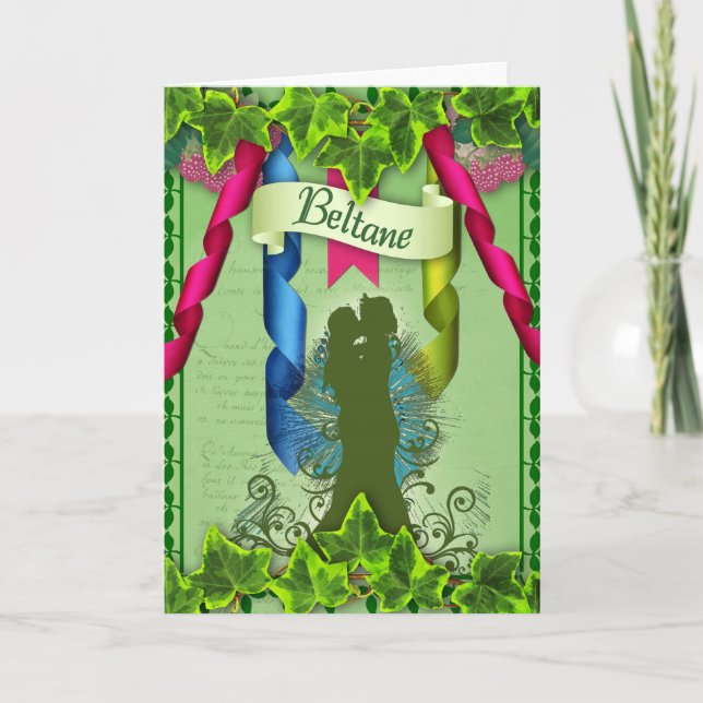 Beltane Pagan Greeting Card (Front)