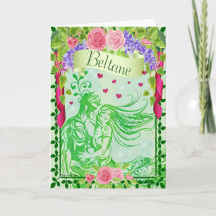 Beltane Sabbat Pagan Greeting Card