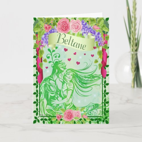 Beltane Sabbat Pagan Greeting Card