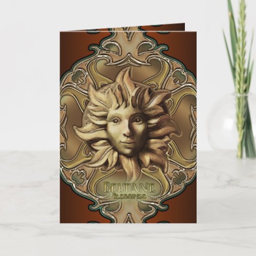 Beltane Sun Sprite Greetings Card