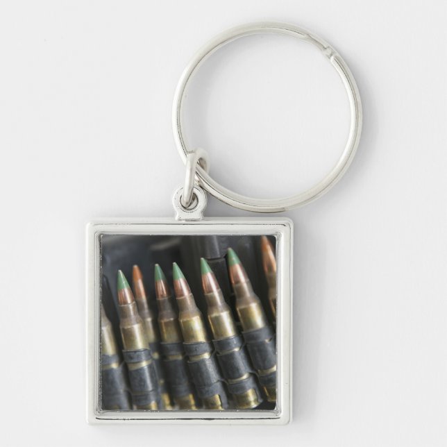 Belted bullets for an M-249 squad automatic wea Keychain (Front)