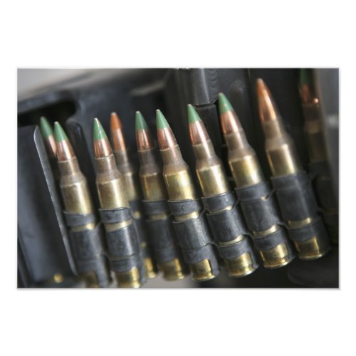 Belted bullets for an M_249 squad automatic wea Photo Print