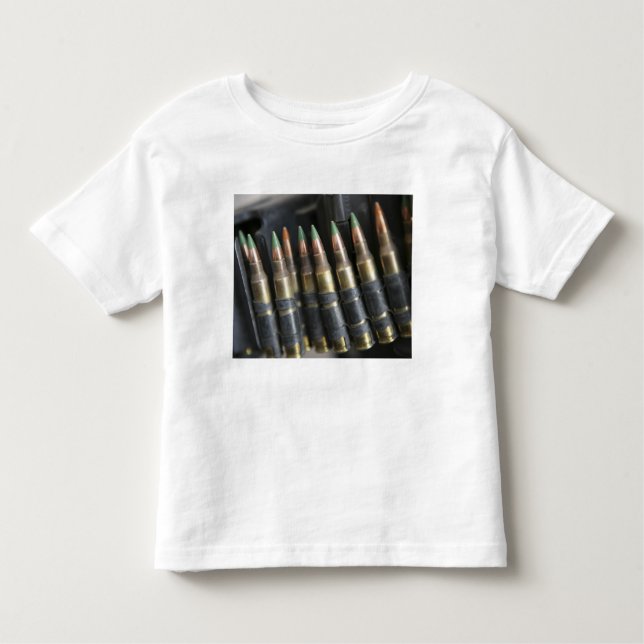 Belted bullets for an M-249 squad automatic wea Toddler T-shirt (Front)