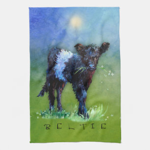 Belted Gallaway “Beltie” Kitchen Towel