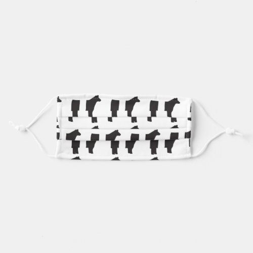 Belted Galloway Cattle Face Mask