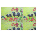 Belted Galloway Cow Fabric