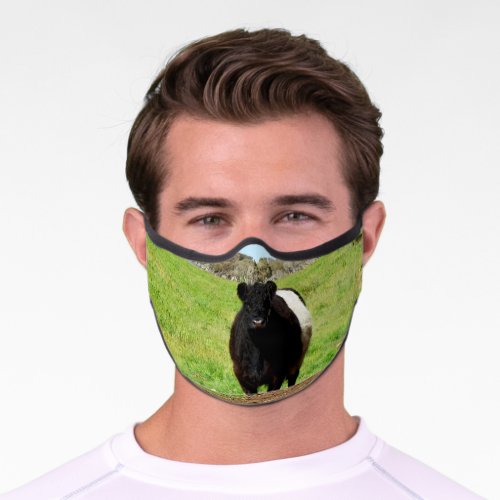 Belted Galloway Cow Premium Facemask Premium Face Mask