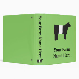 Personalize Your Own Cow Binder - Stay Organized Today! | Zazzle