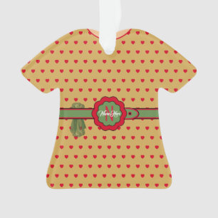 Belted Golden Figurine Christmas Party Dress Ornament