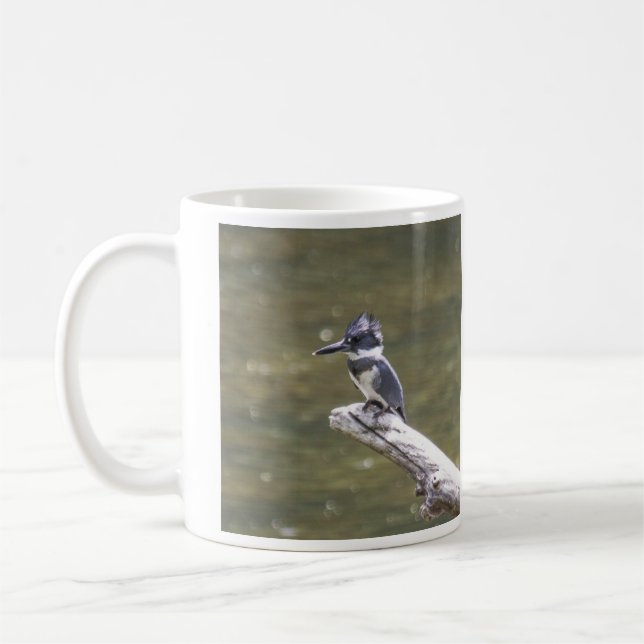Belted Kingfisher Coffee Mug (Left)