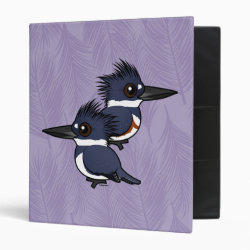 Belted Kingfisher Pair Avery Signature Binder 8.5x11