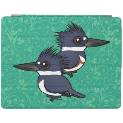 Belted Kingfisher Pair iPad 2/3/4 Cover