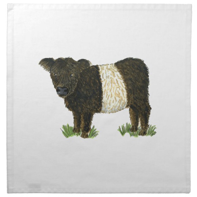 'Beltie' Belted Galloway Cloth Napkin (Front)