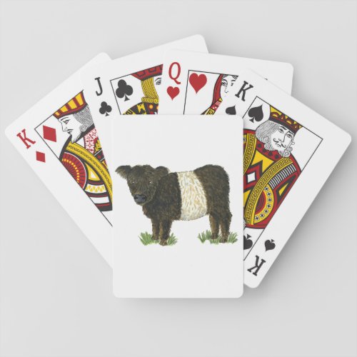 Beltie Belted Galloway Poker Cards