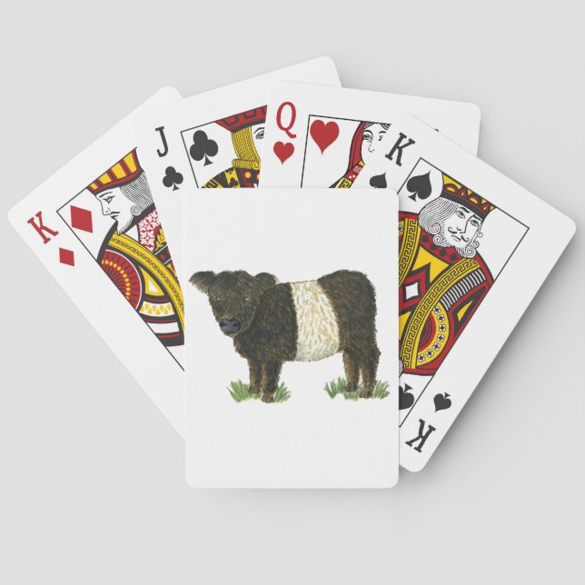 'Beltie' Belted Galloway Poker Cards (Back)