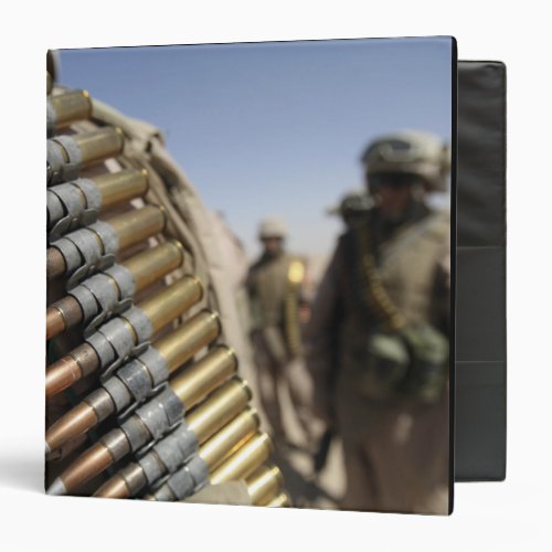 Belts of 50_caliber ammunition binder