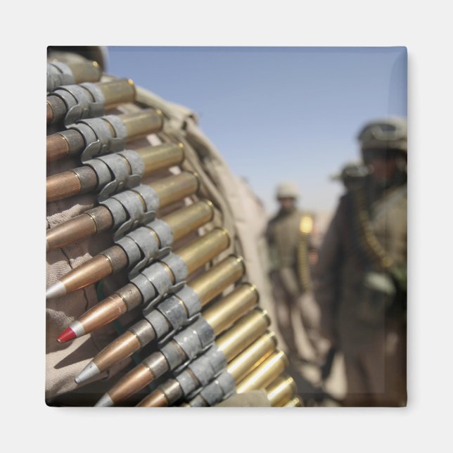 Belts of 50-caliber ammunition magnet (Front)