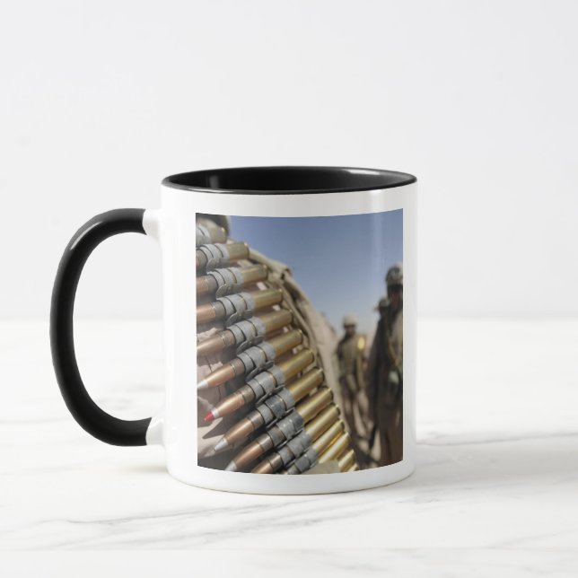 Belts of 50-caliber ammunition mug (Left)