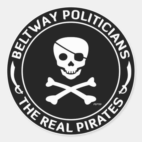 Beltway Pirates Classic Round Sticker