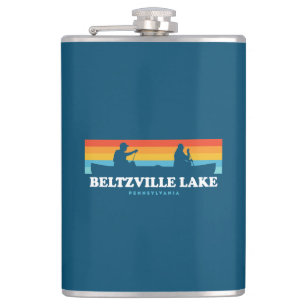 Beltzville Lake Pennsylvania Canoe Flask