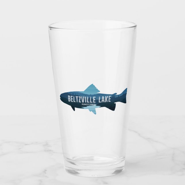 Beltzville Lake Pennsylvania Fish Glass (Front)