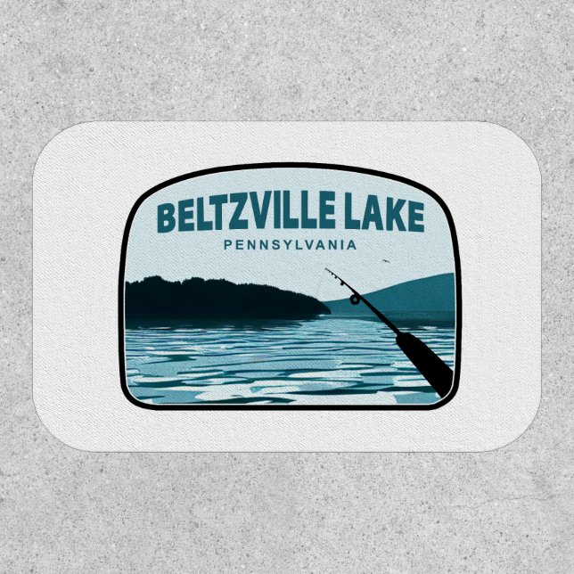 Beltzville Lake Pennsylvania Fishing Rod Patch (Front)