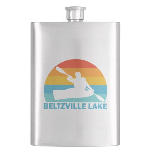 Beltzville Lake Pennsylvania Kayak Flask