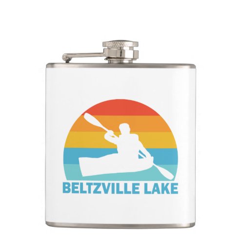 Beltzville Lake Pennsylvania Kayak Flask