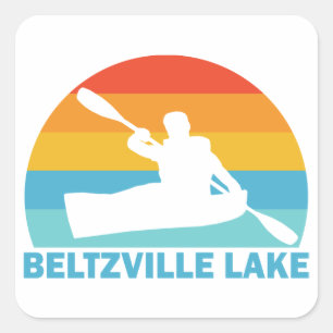 Beltzville Lake Pennsylvania Kayak Square Sticker