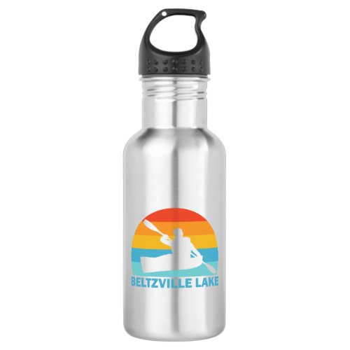 Beltzville Lake Pennsylvania Kayak Stainless Steel Water Bottle