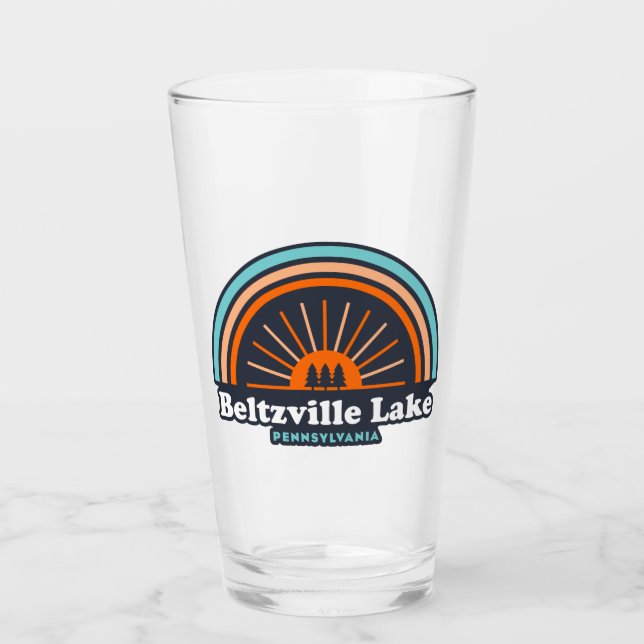 Beltzville Lake Pennsylvania Rainbow Glass (Front)