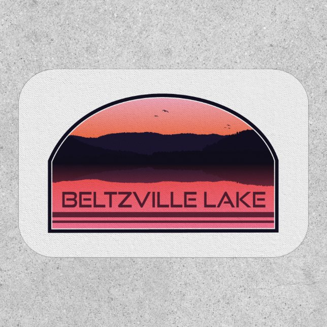 Beltzville Lake Pennsylvania Red Sunrise Patch (Front)