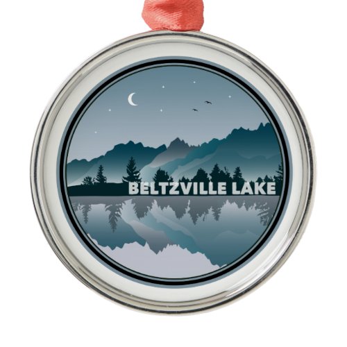 Beltzville Lake Pennsylvania Reflection Metal Ornament