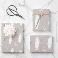 Beluga Baby Whale On Pastel Grey Illustration 