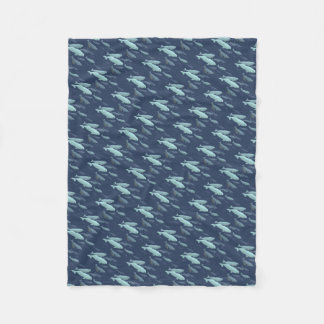 Beluga Blanket Beluga Whale Art Fleece Blanket