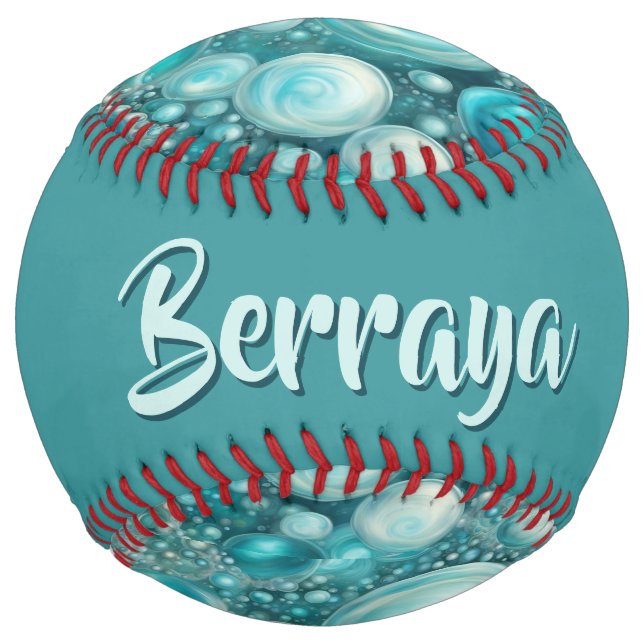 Beluga Bubbles (personalize) Softball (Back)