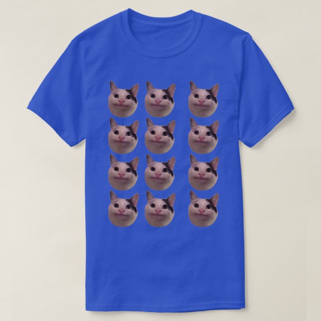 Beluga Cat Pattern T-Shirt (Design Front)