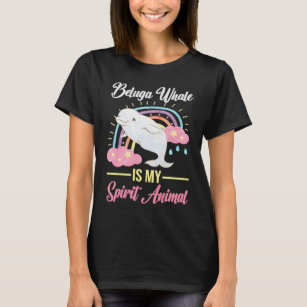 Beluga Is My Aquatic Spirit Animal Beluga Whale T-Shirt