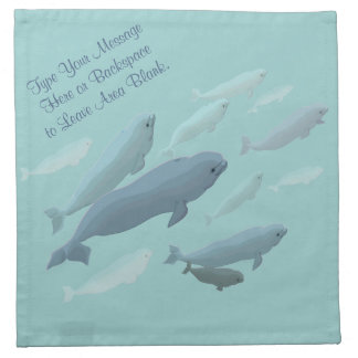 Beluga Napkins Personalized Beluga Whale Napkins