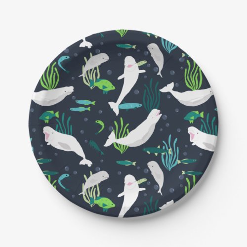 Beluga Party Paper Plates