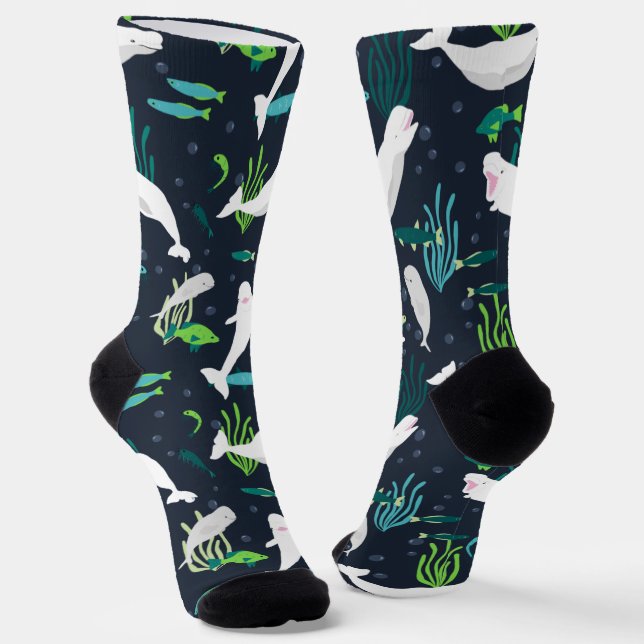Beluga Party Socks (Angled)