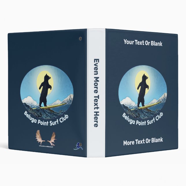 Beluga Point Surf Club 3 Ring Binder (Background)