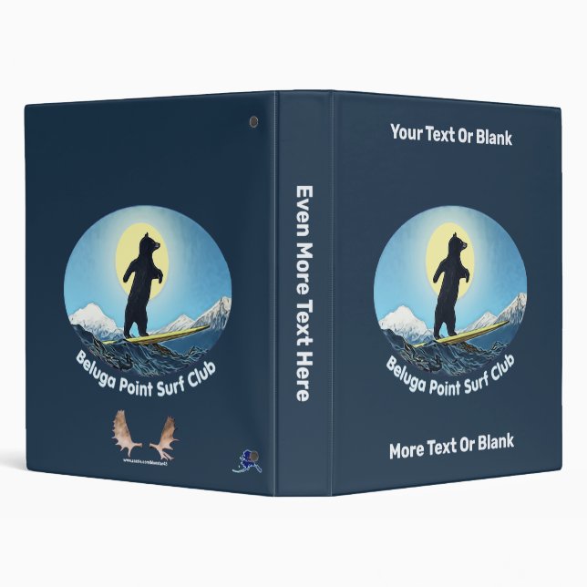 Beluga Point Surf Club 3 Ring Binder (Background)