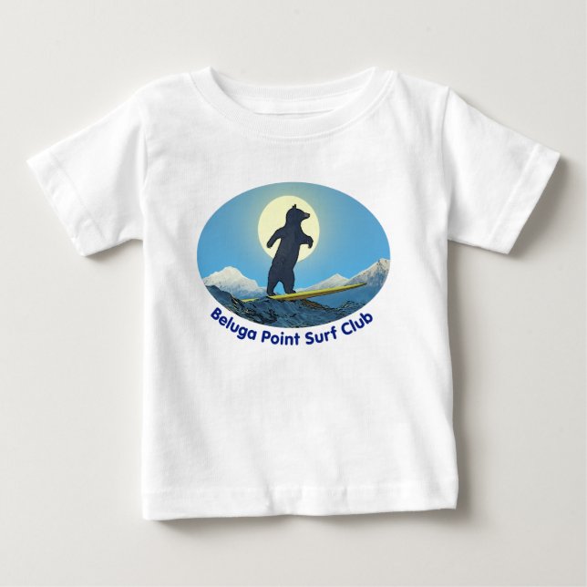 Beluga Point Surf Club Baby T-Shirt (Front)