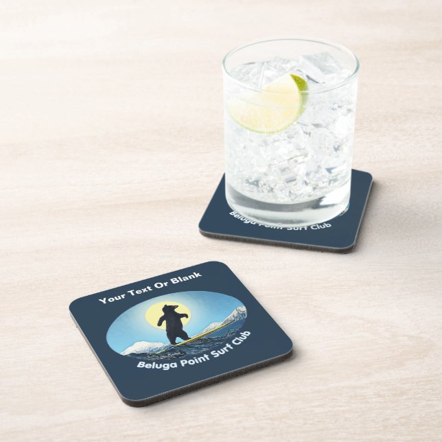 Beluga Point Surf Club Beverage Coaster (Right Side)