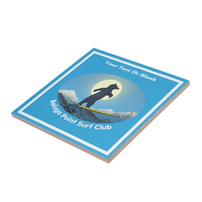 Beluga Point Surf Club Ceramic Tile (Side)